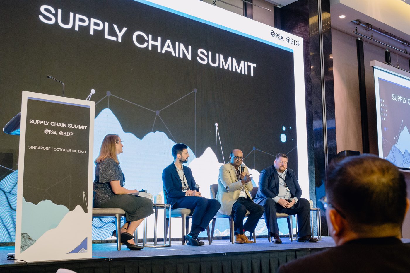 Dr. Kaushik Ghatak speaking at Supply Chain Summit
