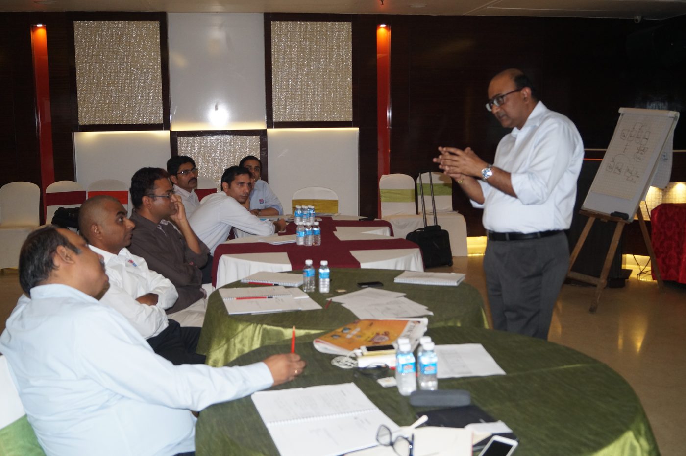 Dr. Kaushik Ghatak conducting a supply chain training session